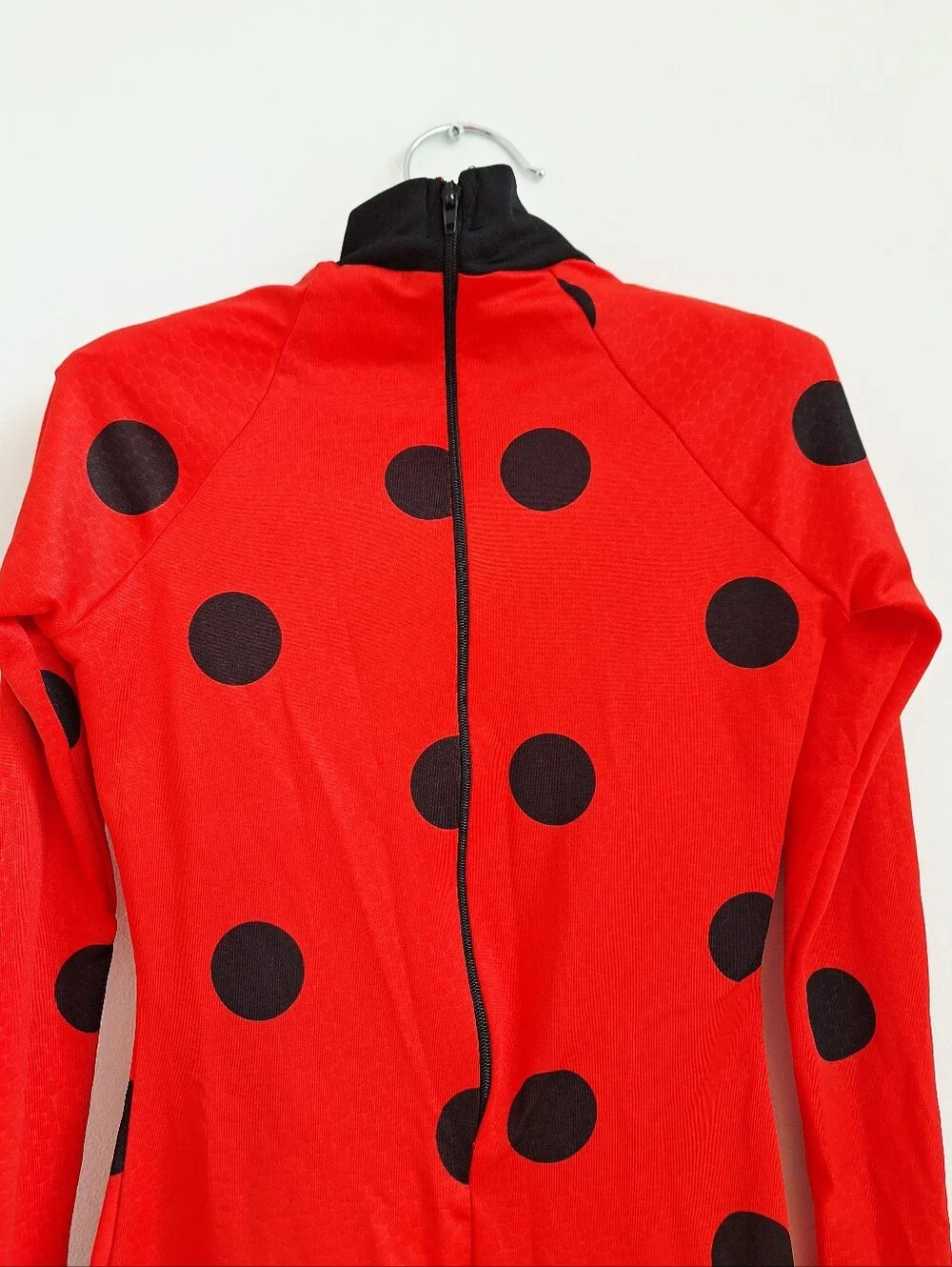 Girls Miraculous Ladybug Costume Child Small 4–6 Red Polka Dot Bodysuit & Mask